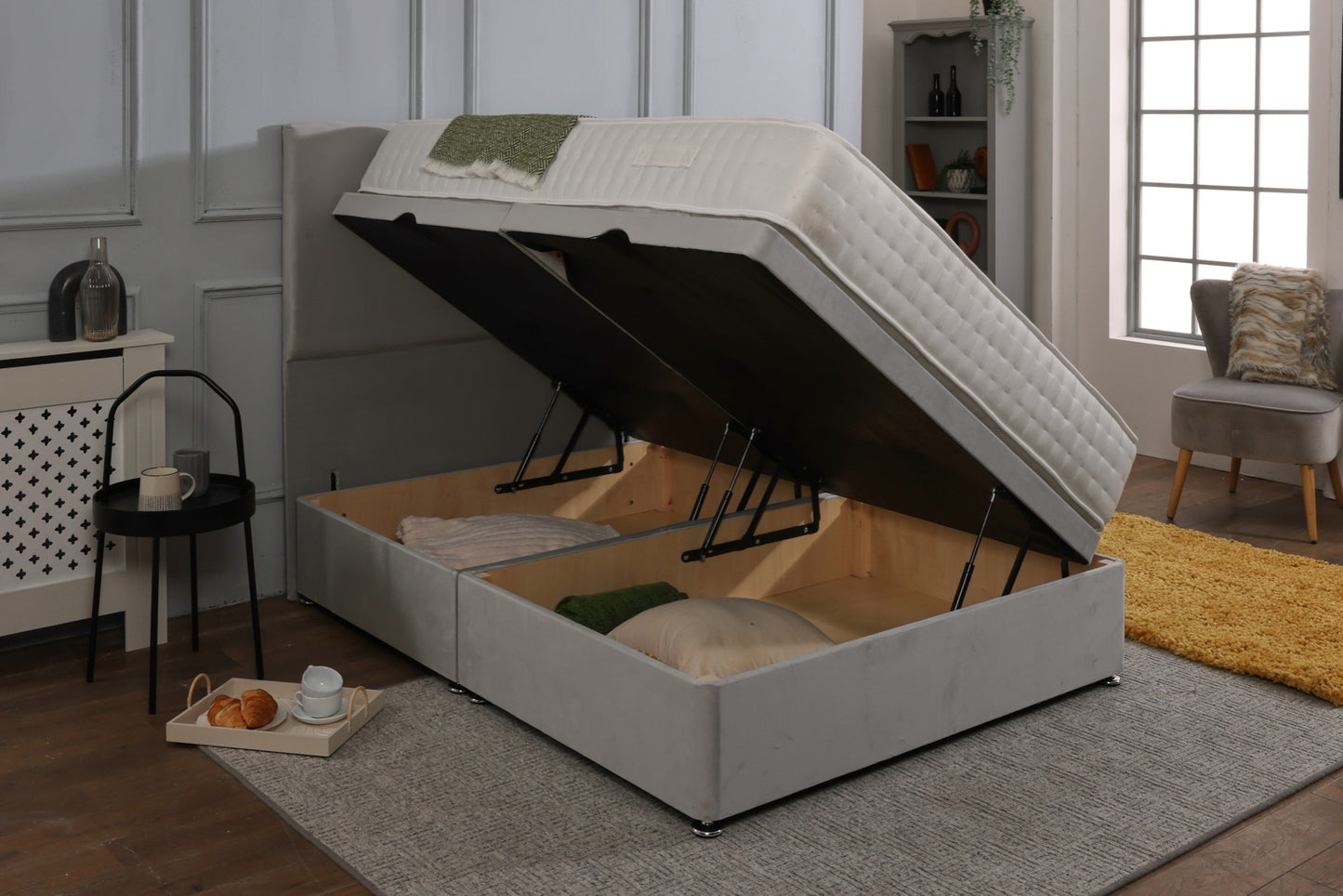 Plain Ottoman Divan Bed