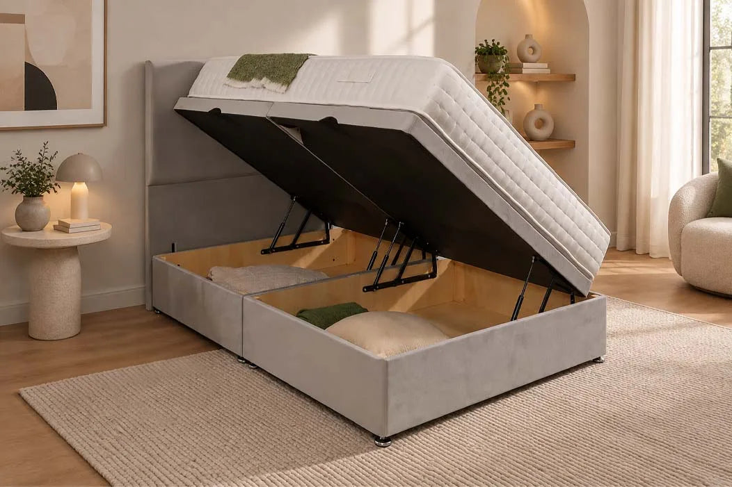Plain Ottoman Divan Bed
